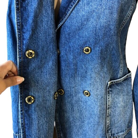 Vintage Y2K United Color of Benetton denim jacket blazer - Picture 13 of 16